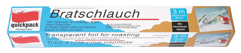 Grillfolie rol 30cm x 3mtr