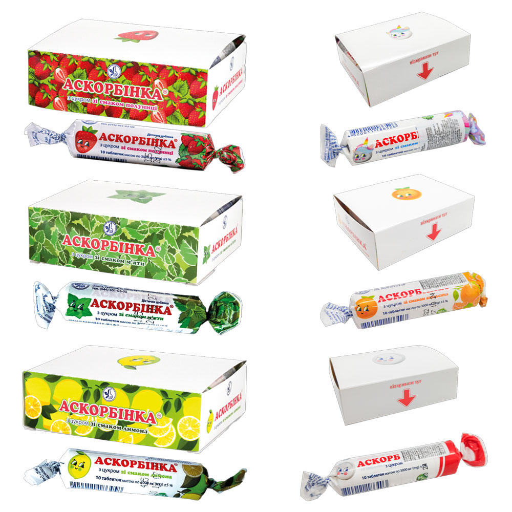 Ascorbinezuur vitamine C met appelsien smaak