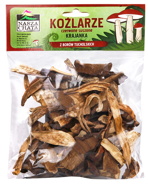 Gedroogde berkenpaddenstoelen, gesneden "Kozlarze suszone"