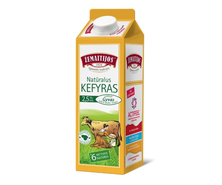 ŽEMAITIJOS кефир 2,5% жирности