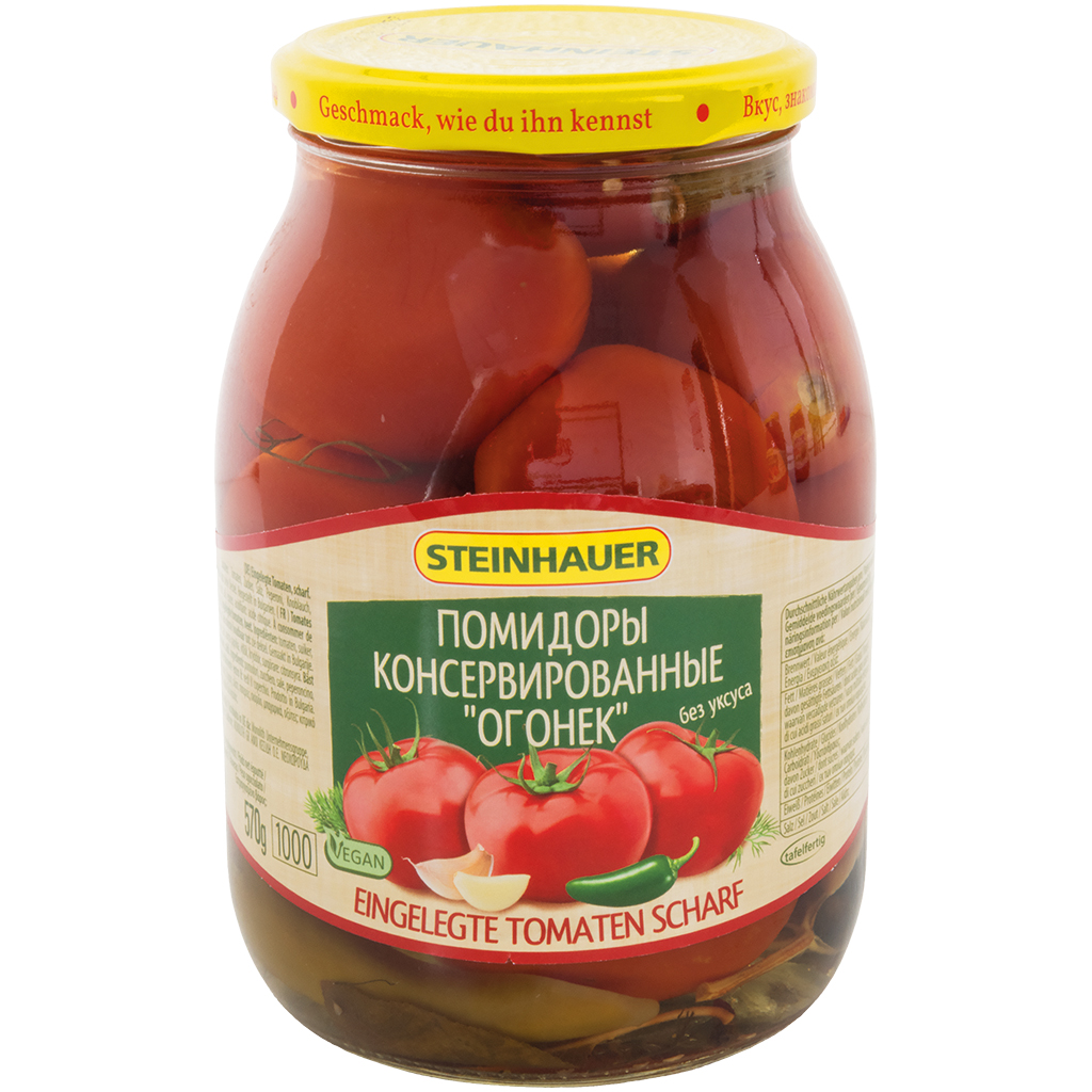 "Steinhauer" Tomaten pikant zonder azijn Ogonyok 1 l