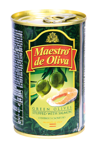 "Maestro de Oliva" Groene olijven gevuld met zalm 314 ml