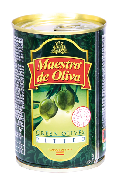 "Maestro de Oliva" Groene olijven zonder pit 314 ml