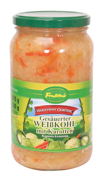 "Fruktus" Zuurkool met wortel gemarineerd 870 ml