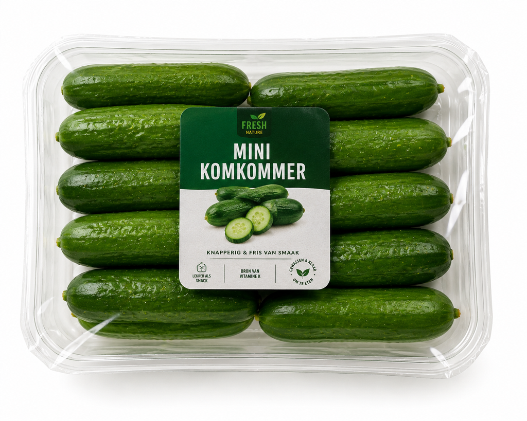Komkommer mini verpakt