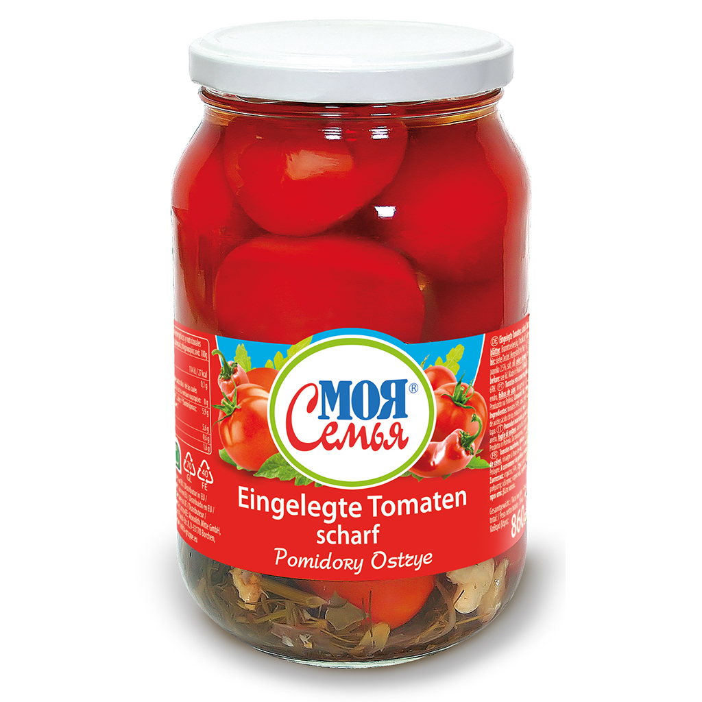 "Moja Semja" Tomaten gemarineerd pikant 860 g