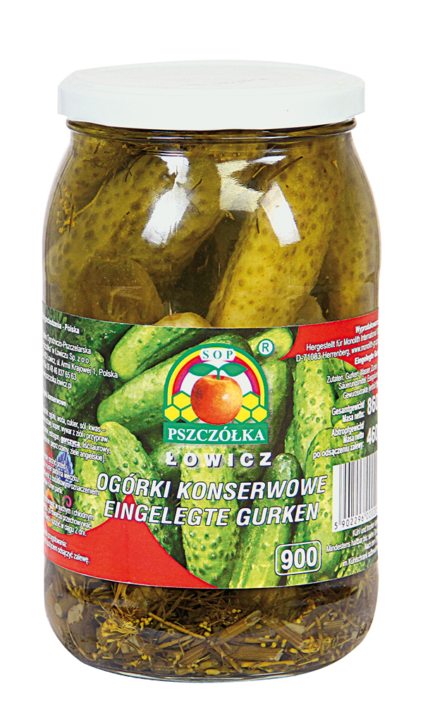 "Pszczolka" Augurken gemarineerd Ogorki konserwowe 948 ml