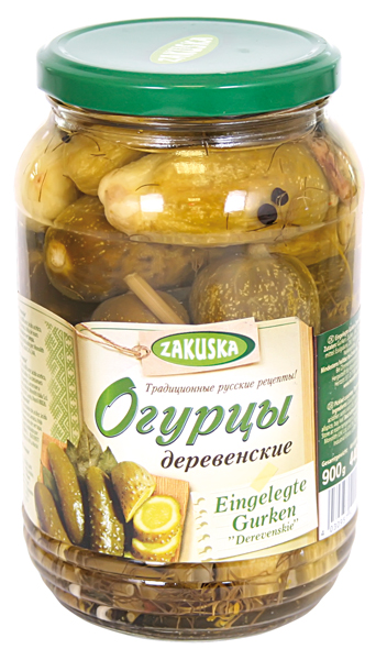 "Zakuska" Augurken gemarineerd Derevenskie 880 g