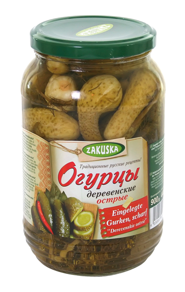 "Zakuska" Augurken pikant Derevenskie 880 g