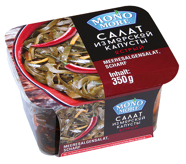 Салат из морской капусты острый