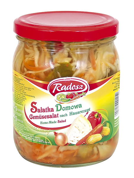 Groentesalade naar huisrecept "Salatka domowa"