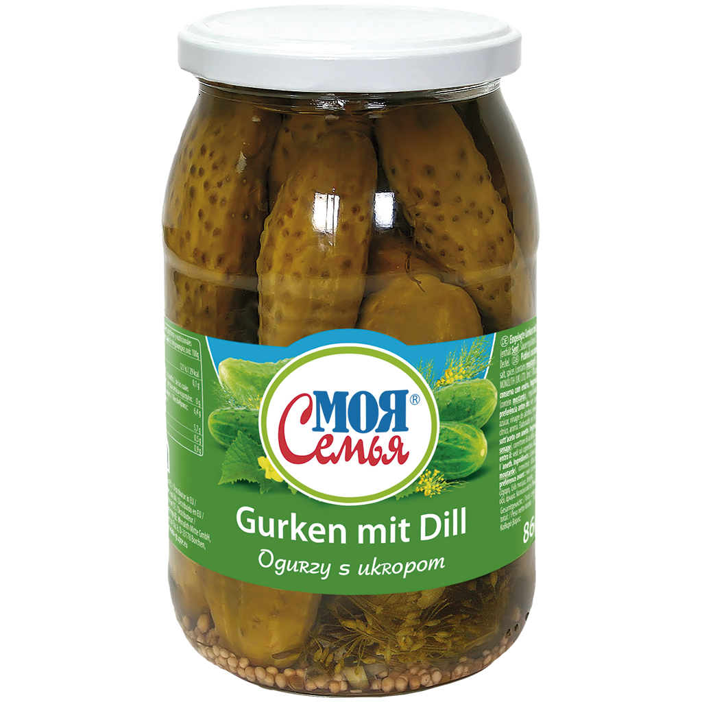 "Moja Semja" Augurken met dille 860 g