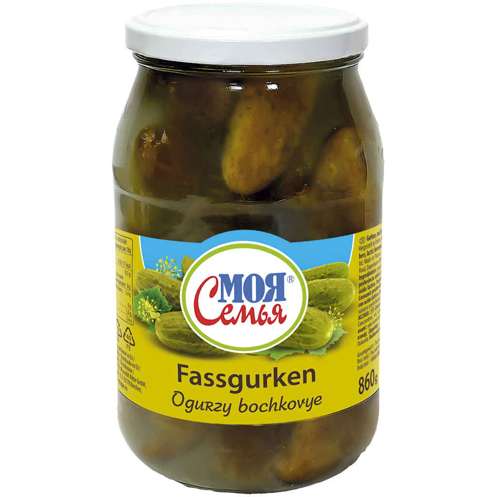 "Moja Semja" Augurken melkzuur gefermenteerd 860 g