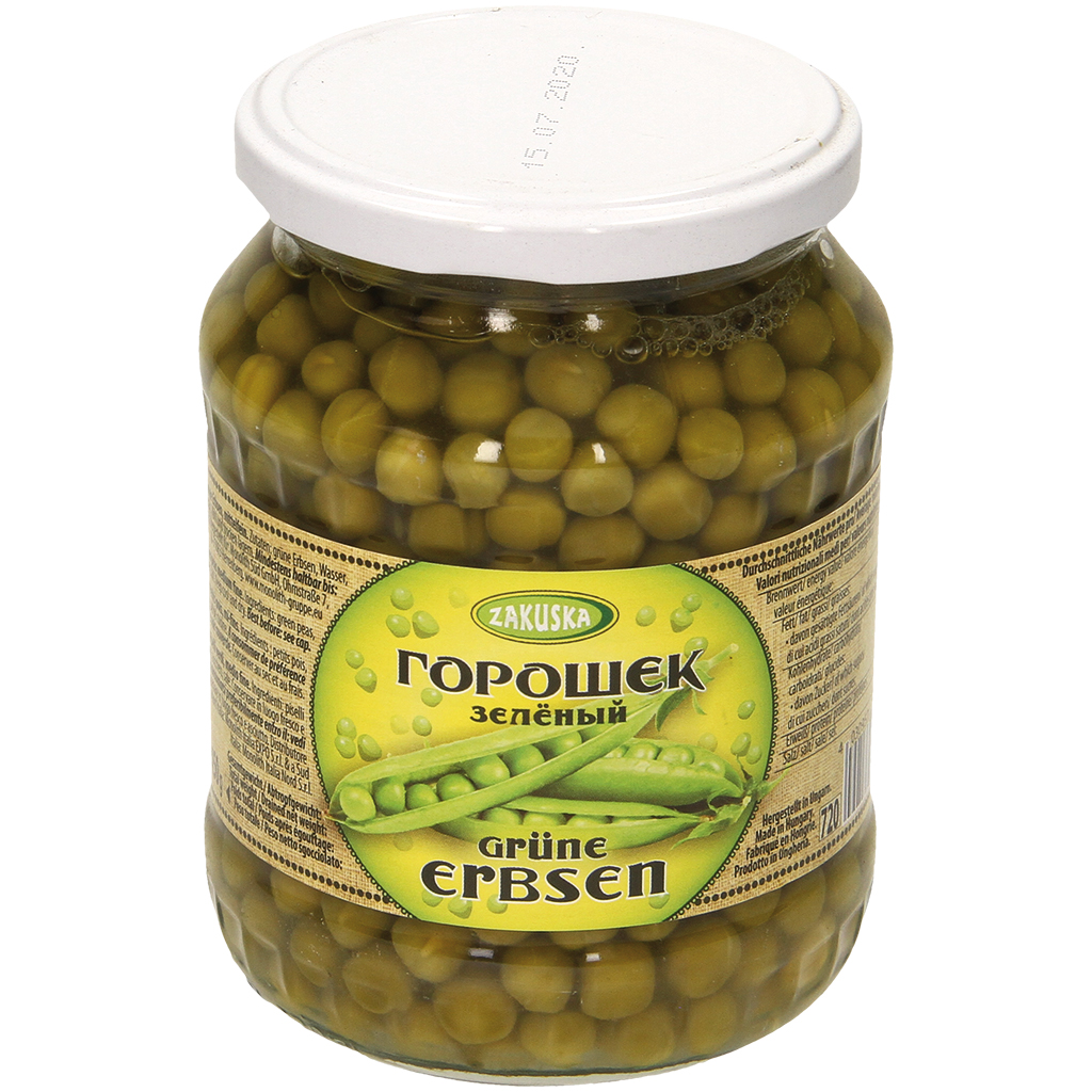 "Zakuska" Groene erwten middelfijn 690 g