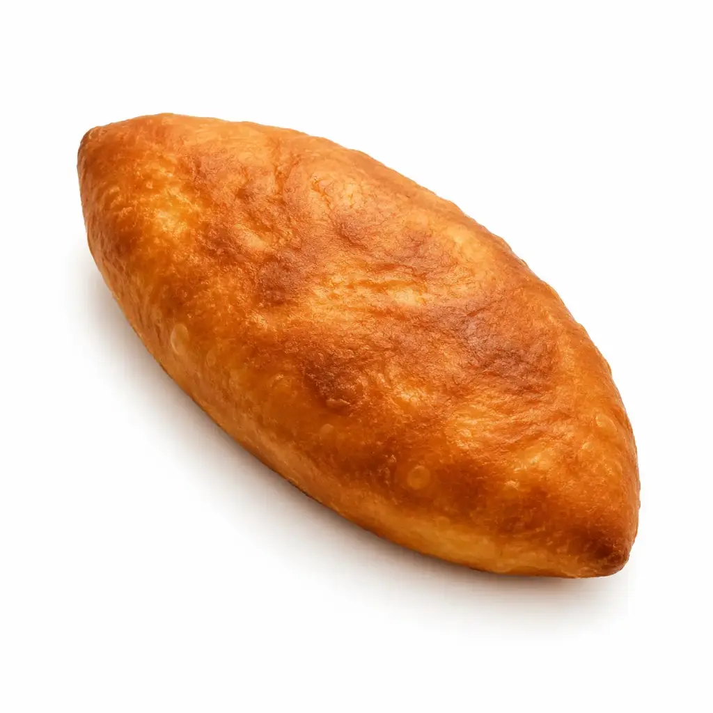 Gevuld broodje “pirozhok” met vlees