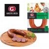 Paardenworst in de stijl van een gekookte salami "Sudzhuk"