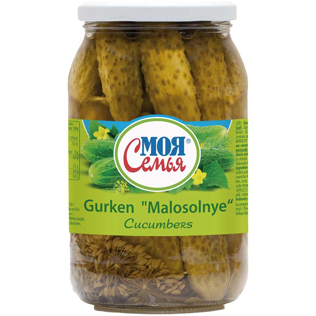 "Moja Semja" Augurken licht gezouten Malosolnye 860 g