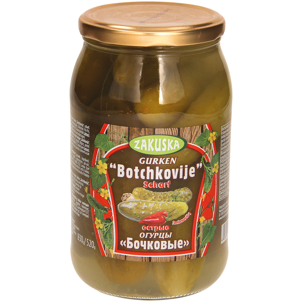 Огурцы бочковые, острые