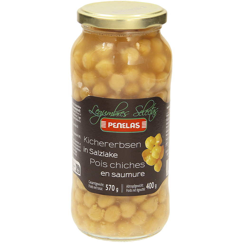 "Penelas" Kikkererwten in pekel 570 g