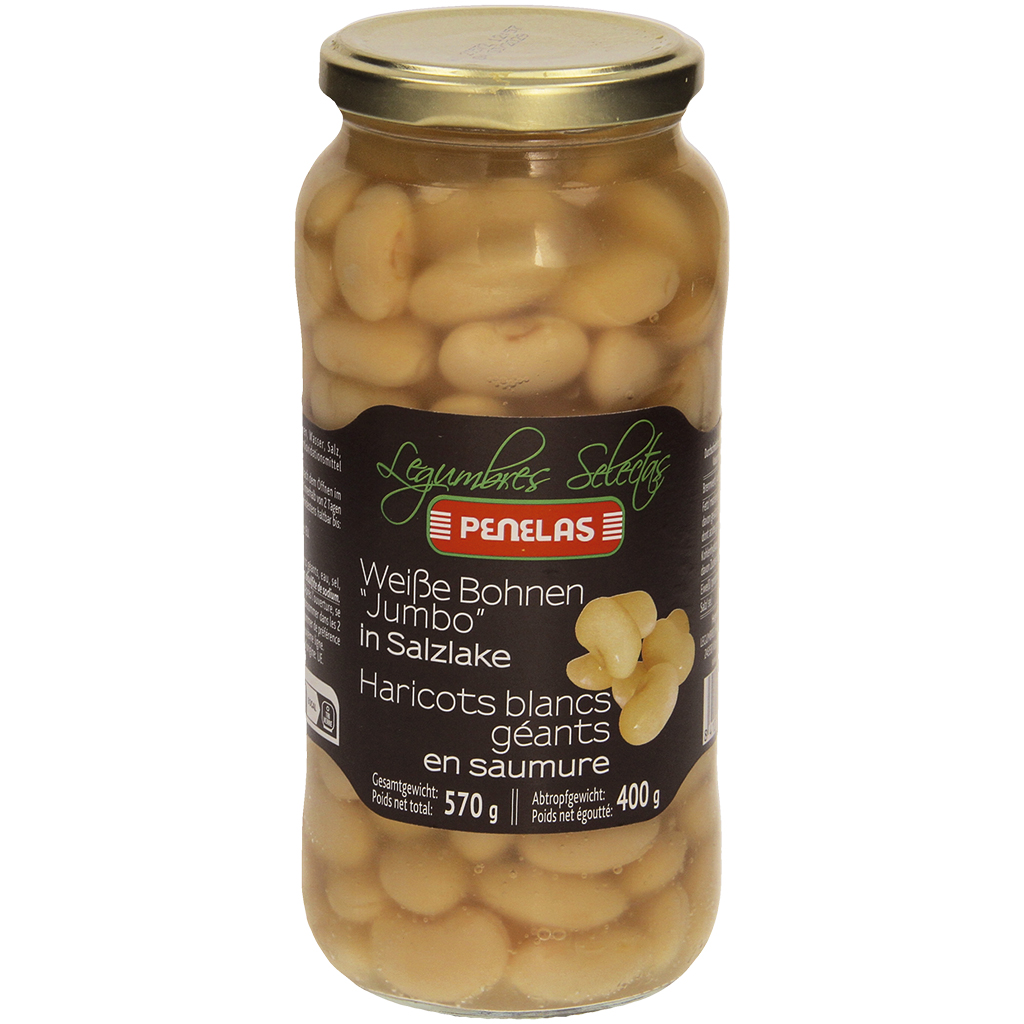 "Penelas" Witte bonen Jumbo in pekel 570 g