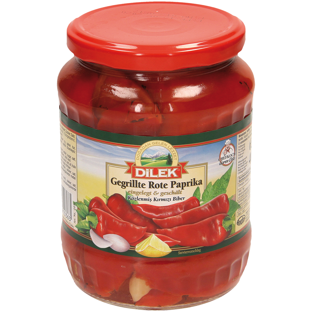 Gegrilde rode paprika 650 g