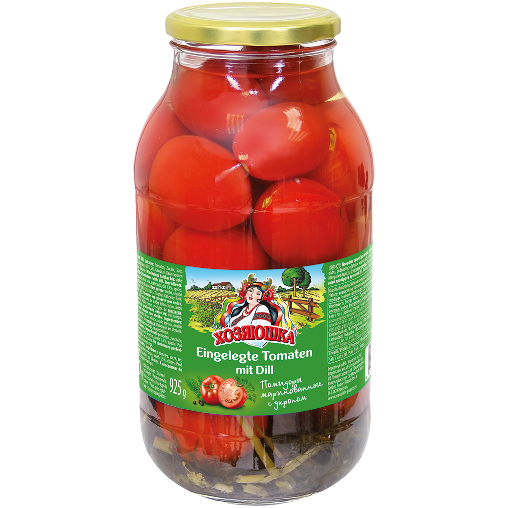 "Hosyaushka" Tomaten met dille gemarineerd 1,85 l