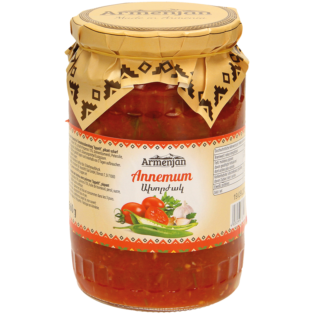 "Armenjan" Pikante pepers in tomatensaus Appetit 660 g