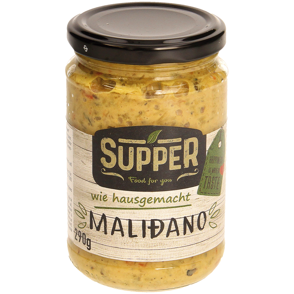 "Supper" Malidzano paprika-auberginebereiding 290 g