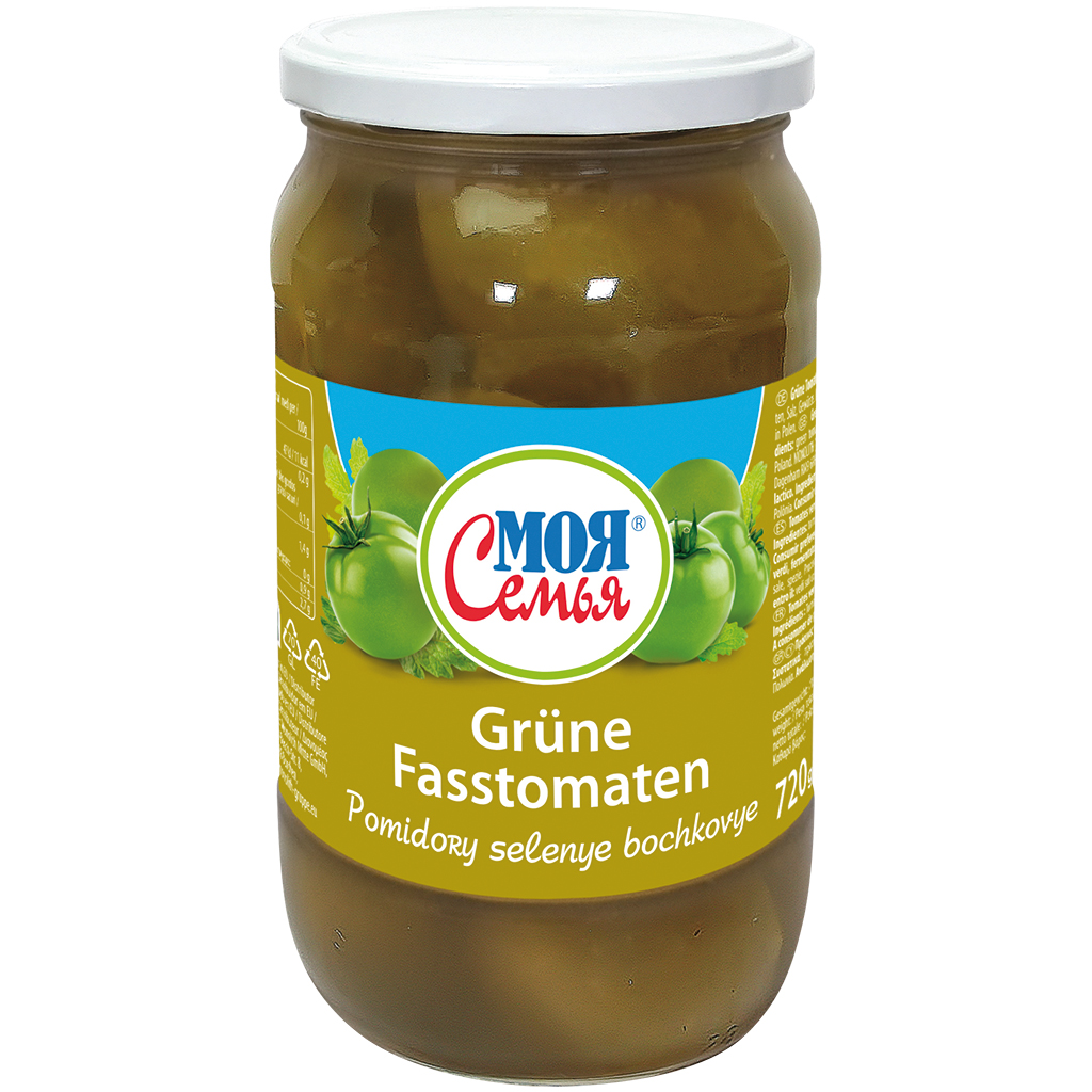 "Moja Semja" Groene Tomaten, melkzuur gefermenteerd