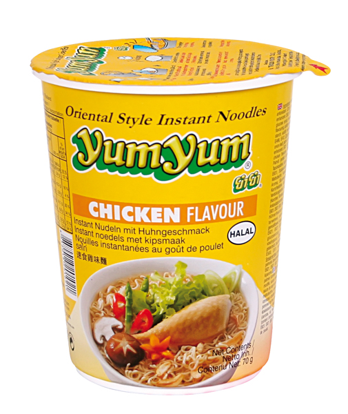 Instant noedels met kip smaak "Yum-Yum"