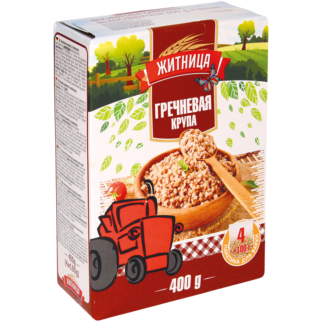 "Zhitniza" Boekweit in kookzakjes 4x100 g