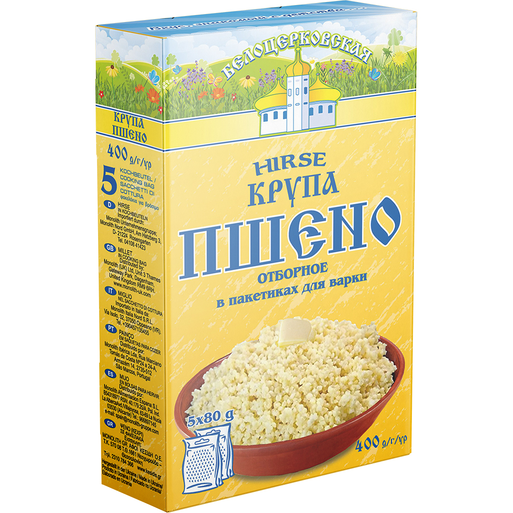 Пшено в пакетиках для варки