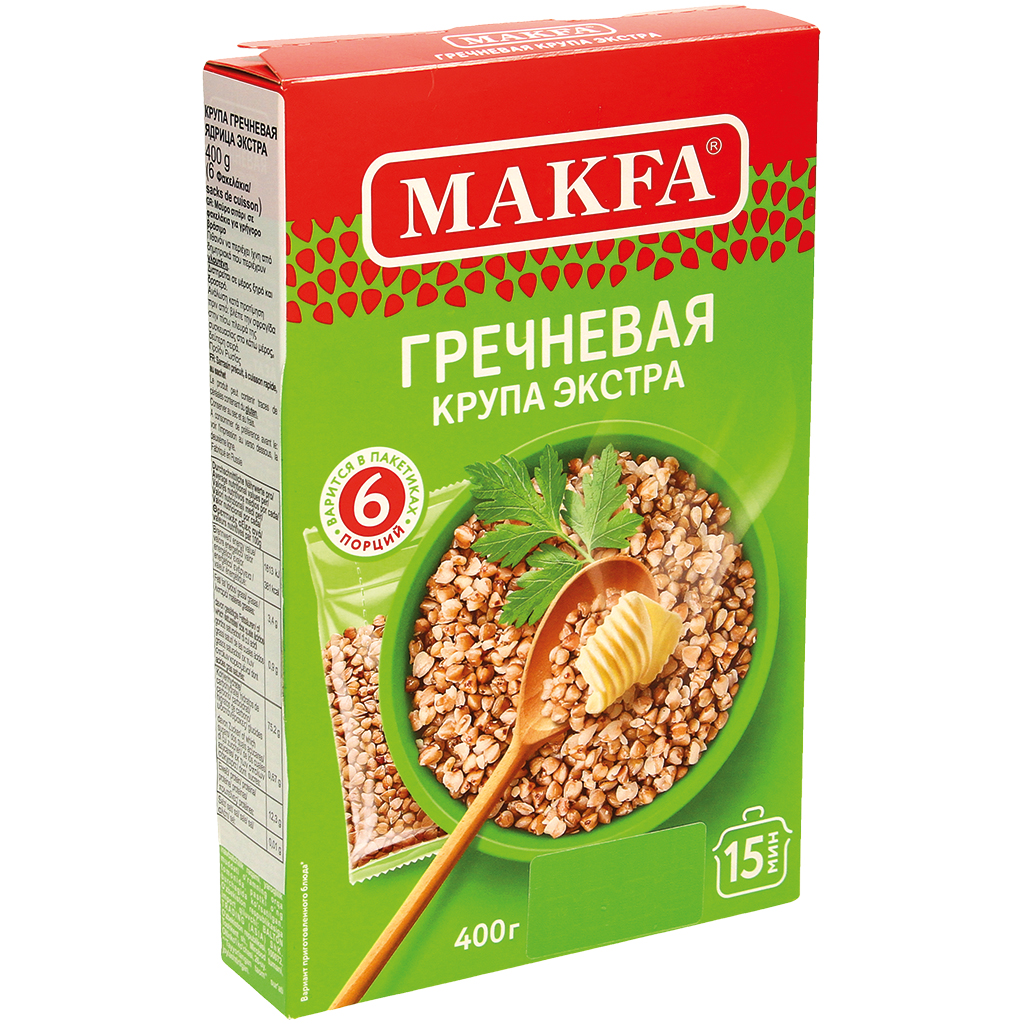 "Makfa" Boekweit gestoomd in kookzakjes 400 g