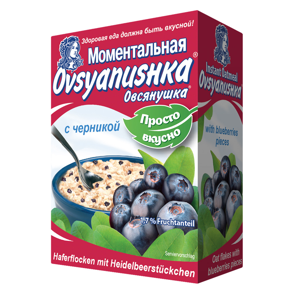 "Ovsyanushka" Havervlokken met bosbes 200 g
