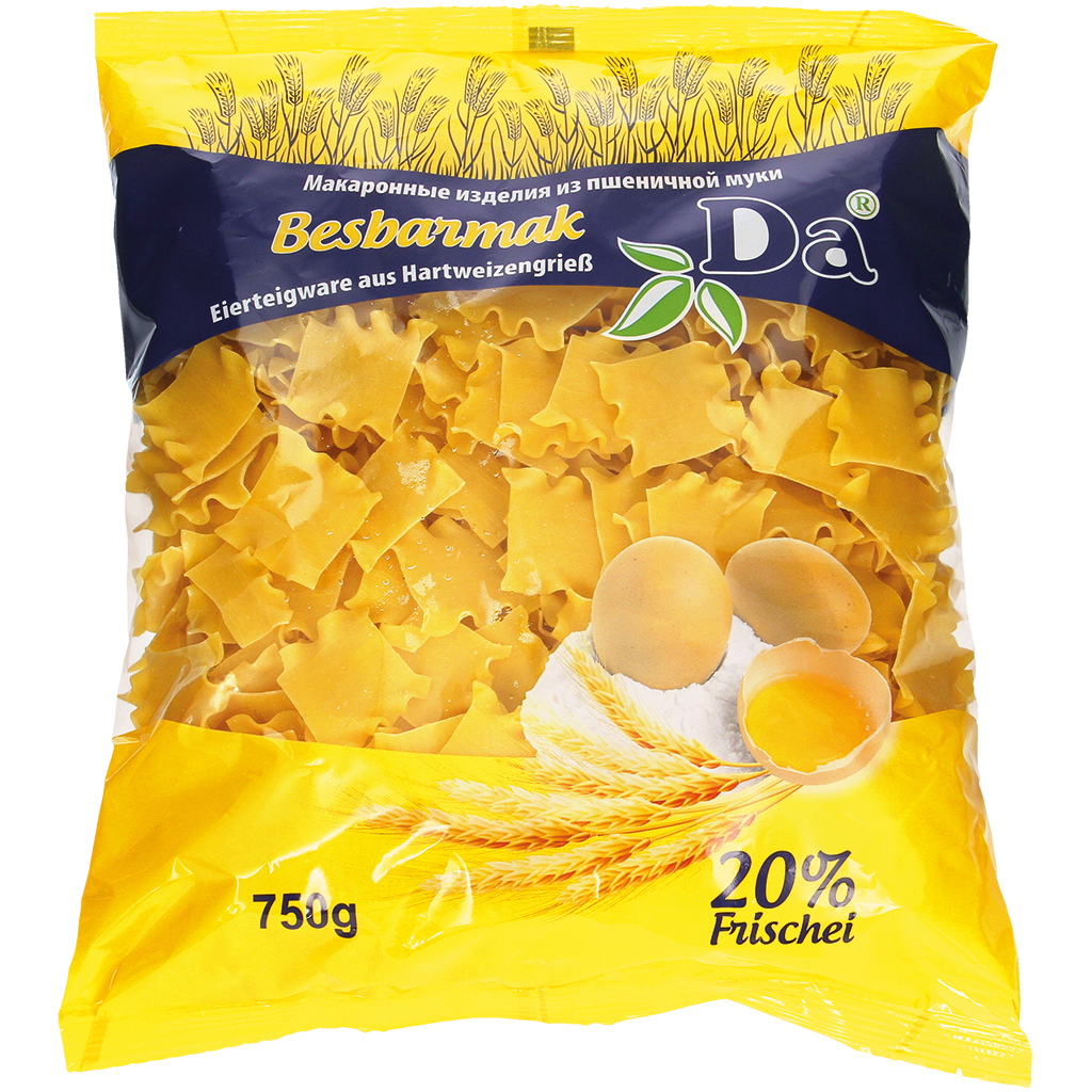 Eierteigwaren van harde tarwegries "Besbarmak"
