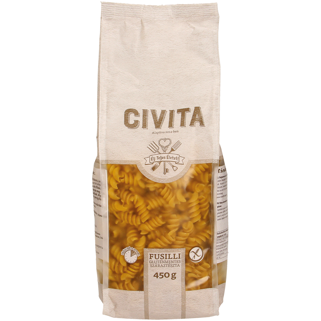 "Civita" Fusilli van maïs glutenvrij 450 g