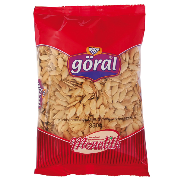 Pompoenpitten ongepeld, geroosterd en gezouten