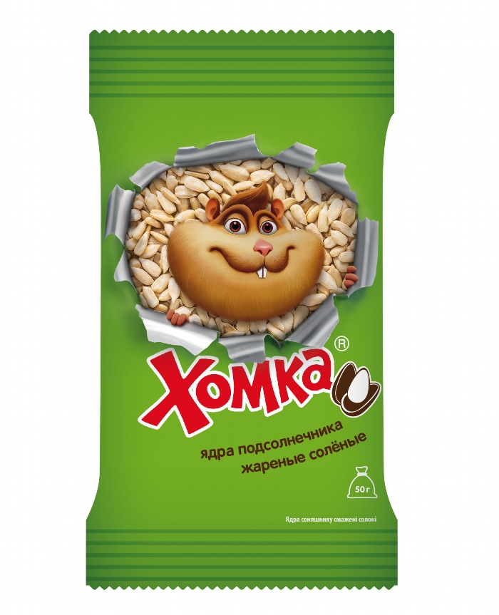 Ядра подсолнечника жареные, соленые "Хомка"
