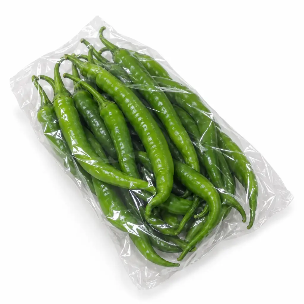 Peper groen verpakt