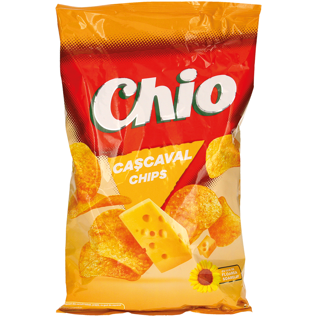 "Chio cascaval" Картофельные чипсы со вкусом сыра.