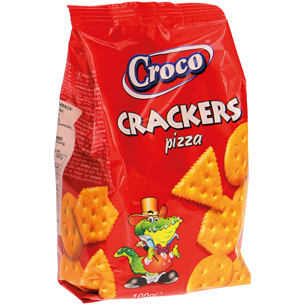 Krekers met pizzasmaak
