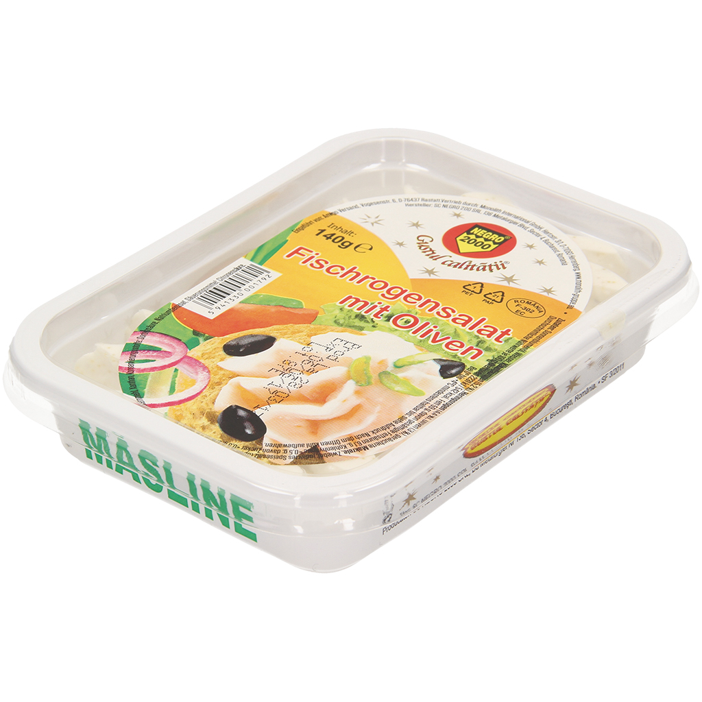 Crème met kabeljauw-, haringkuit en olijven