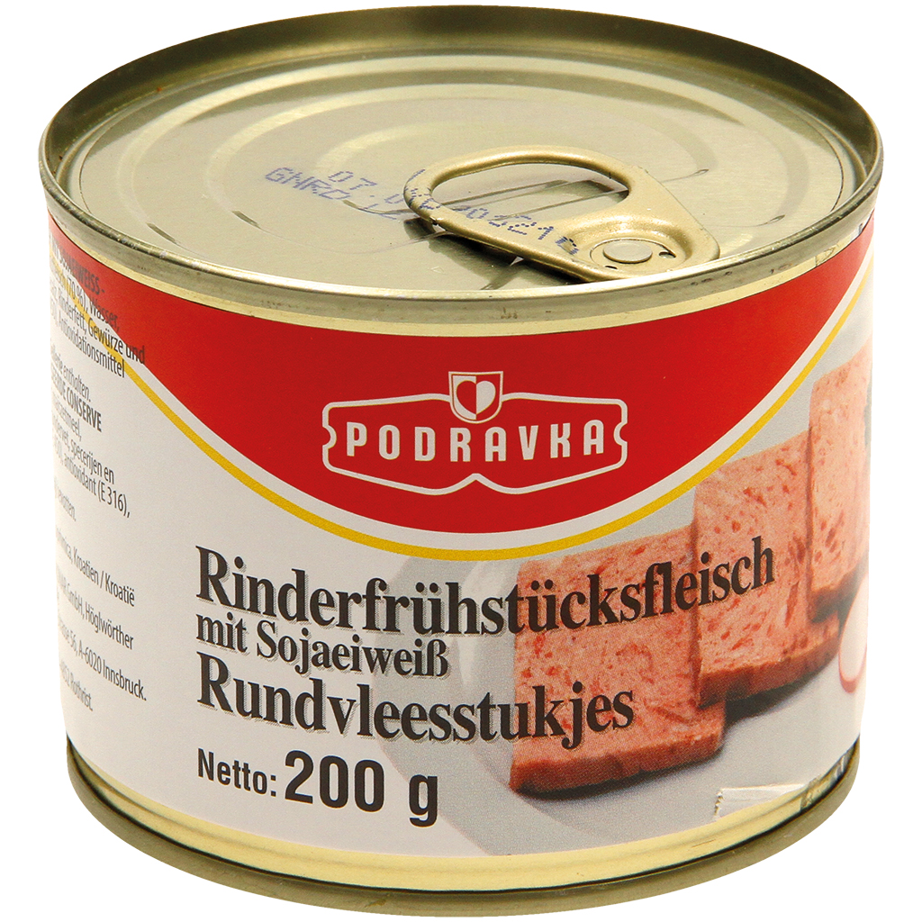 Rundvlees ontbijtvlees met soja-eiwit