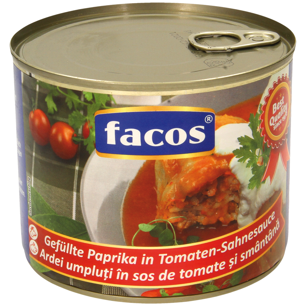 "Facos" Gevulde paprika in tomaat-roomsaus 500 g