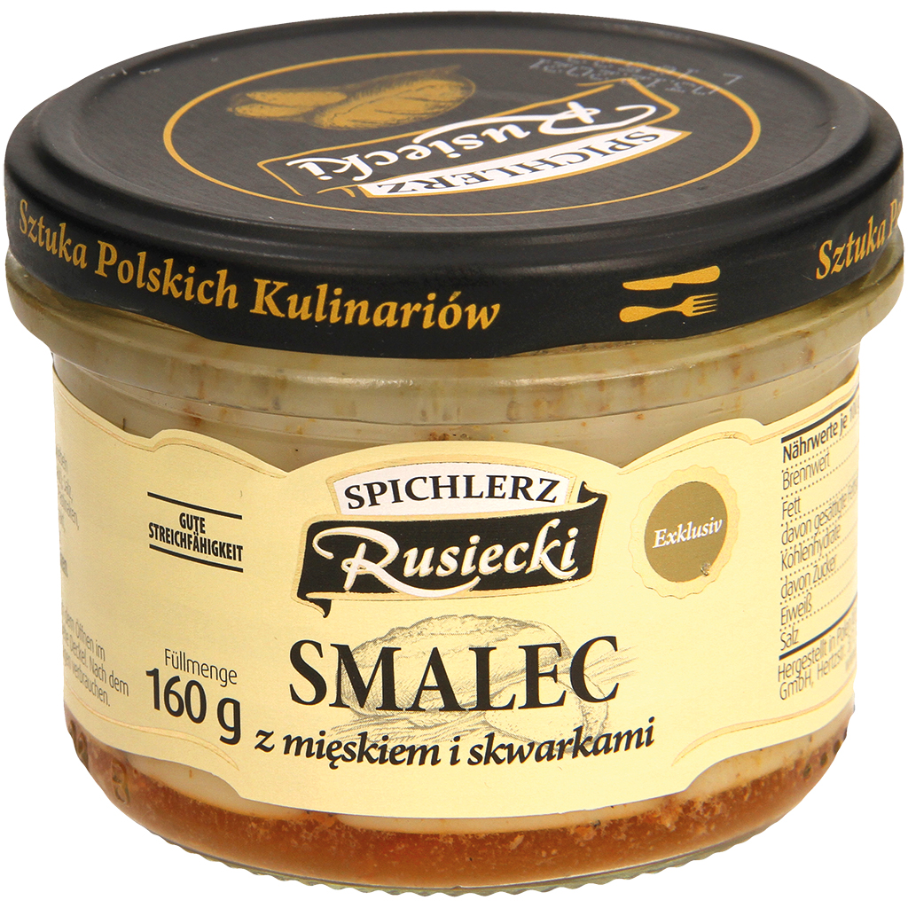 Brotbeleg met varkensvlees naar oud-Poolse stijl "Rusiecki"