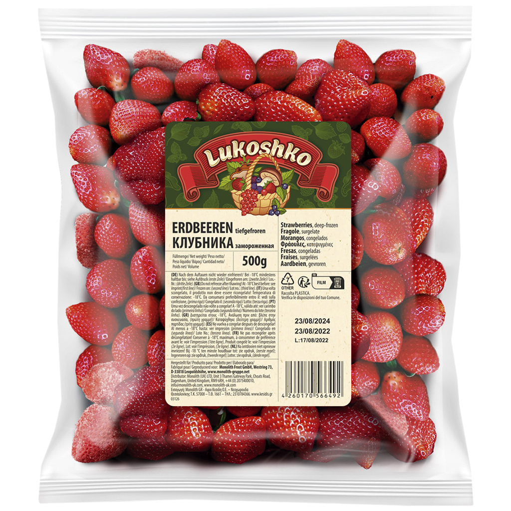 Aardbeien, diepgevroren