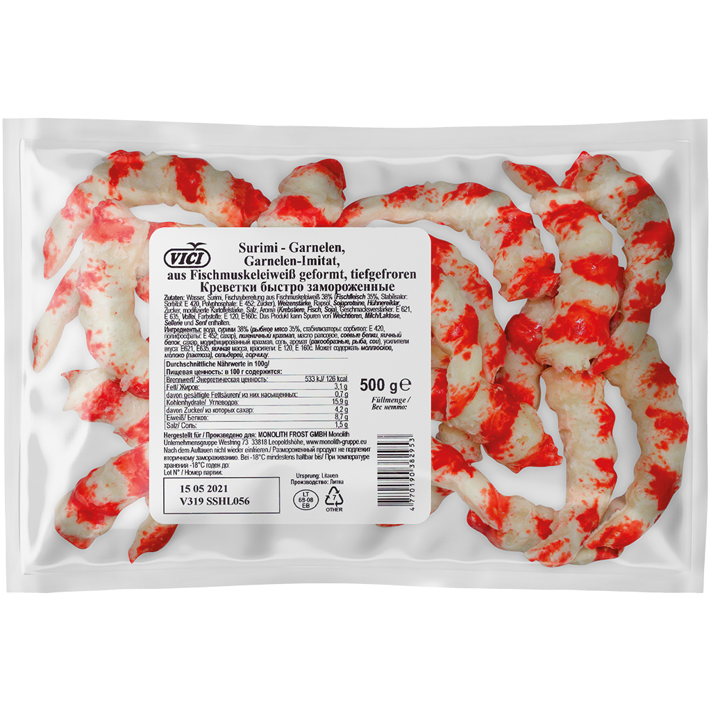 Surimi Garnalen diepgevroren