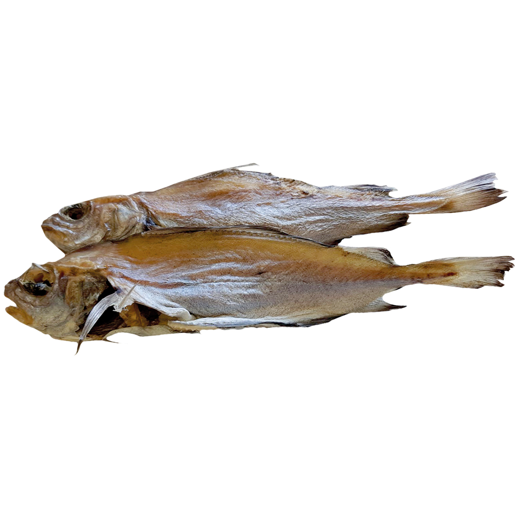 Fransdorsch (Trisopterus luscus), gedroogd en gezouten, diepgevroren / los
