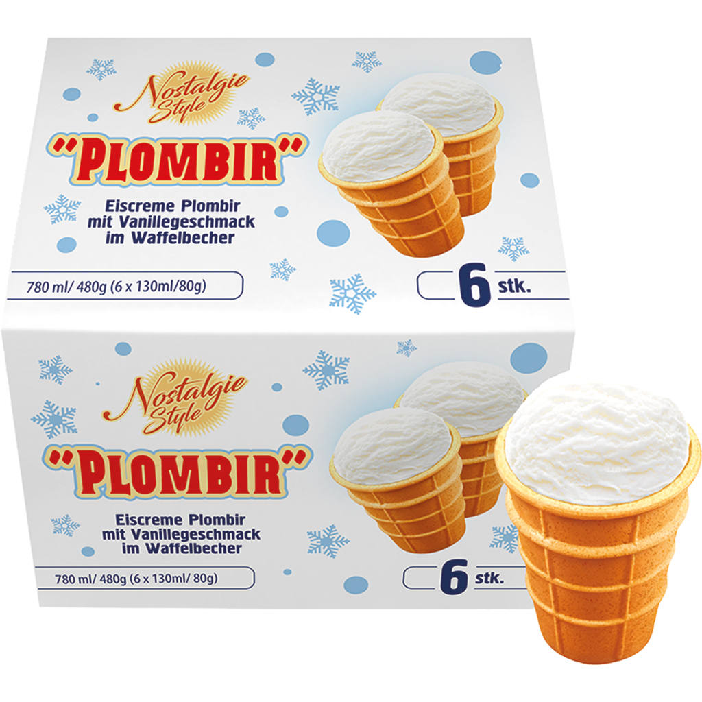 Roomijs met vanillesmaak in een wafelbeker