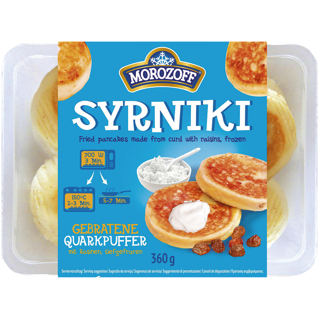 "MOROZOFF" gebakken kwarkbitterkoekjes met rozijnen